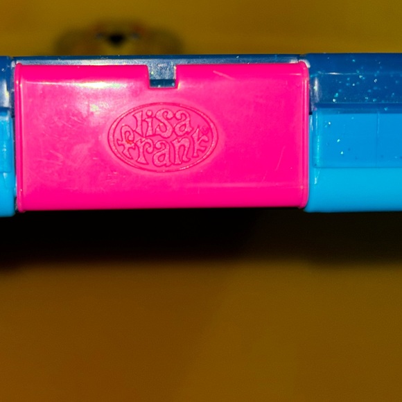 LISA FRANK Vintage CASEY CLIP BOARD Lap Art box Storage Sparkle Glitter - Picture 4 of 9